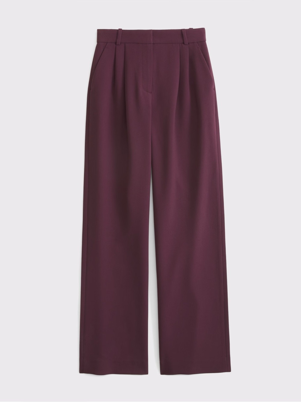 Abercrombie Curve Love A&F Sloane Tailored Wide Leg Pant 28S